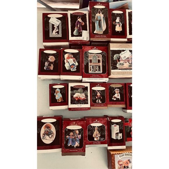 Hallmark Keepsake Christmas Ornaments Vintage Lot of 55 New Original Box - Picture 9 of 13